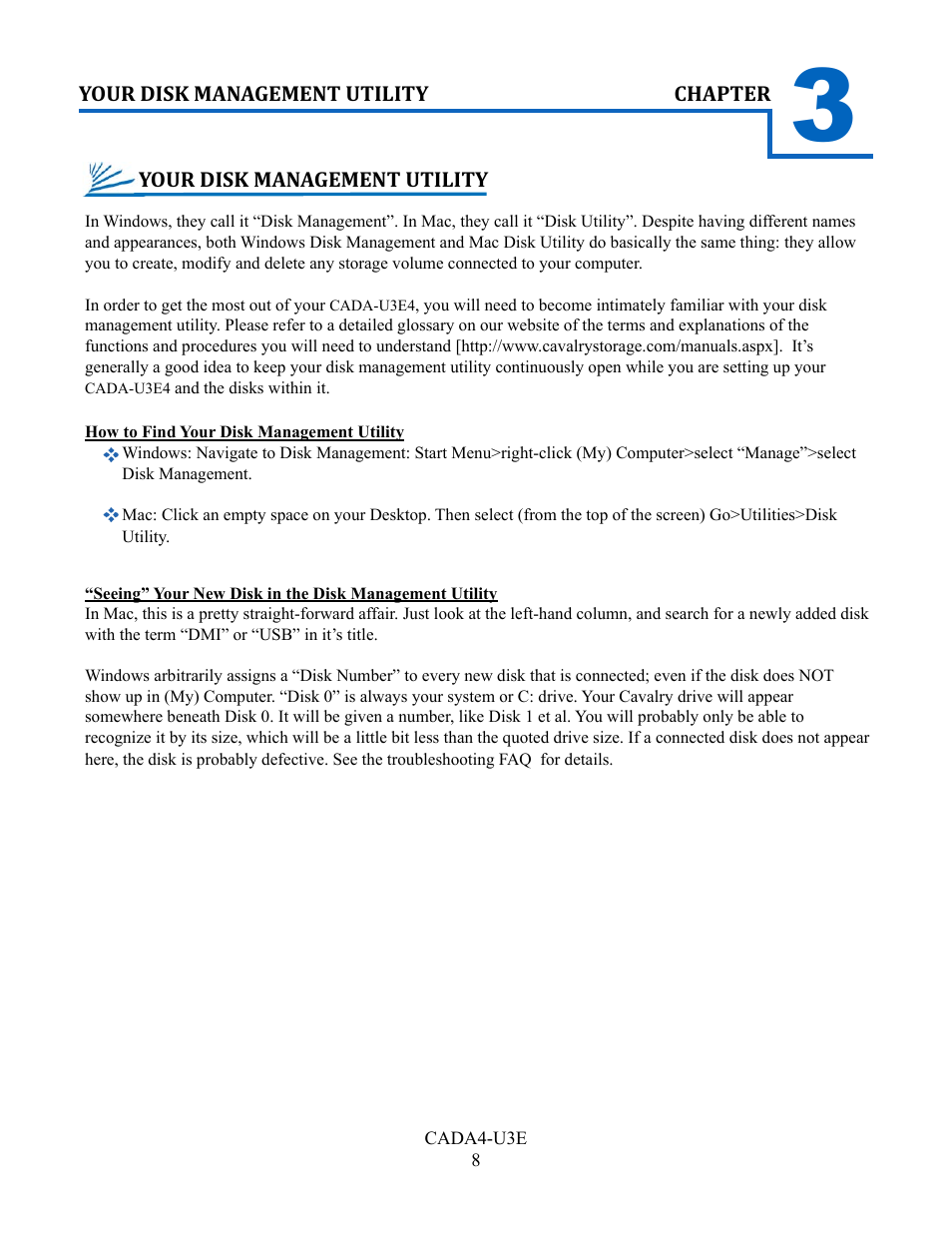 Cavalry Storage CADA-U3E4 User Manual | Page 10 / 14