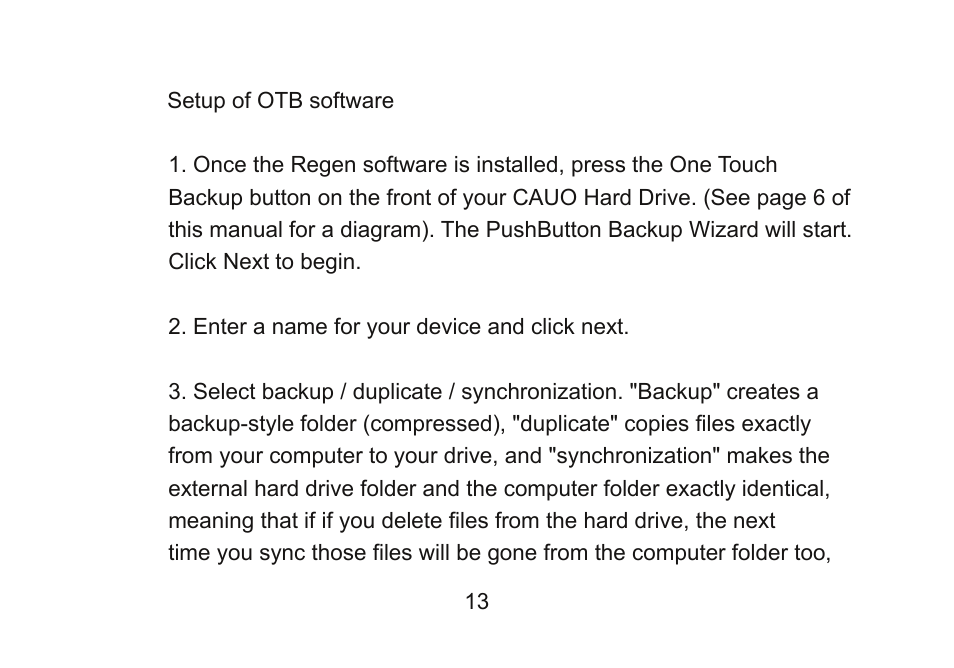 Cavalry Storage Computer Drive User Manual | Page 13 / 20