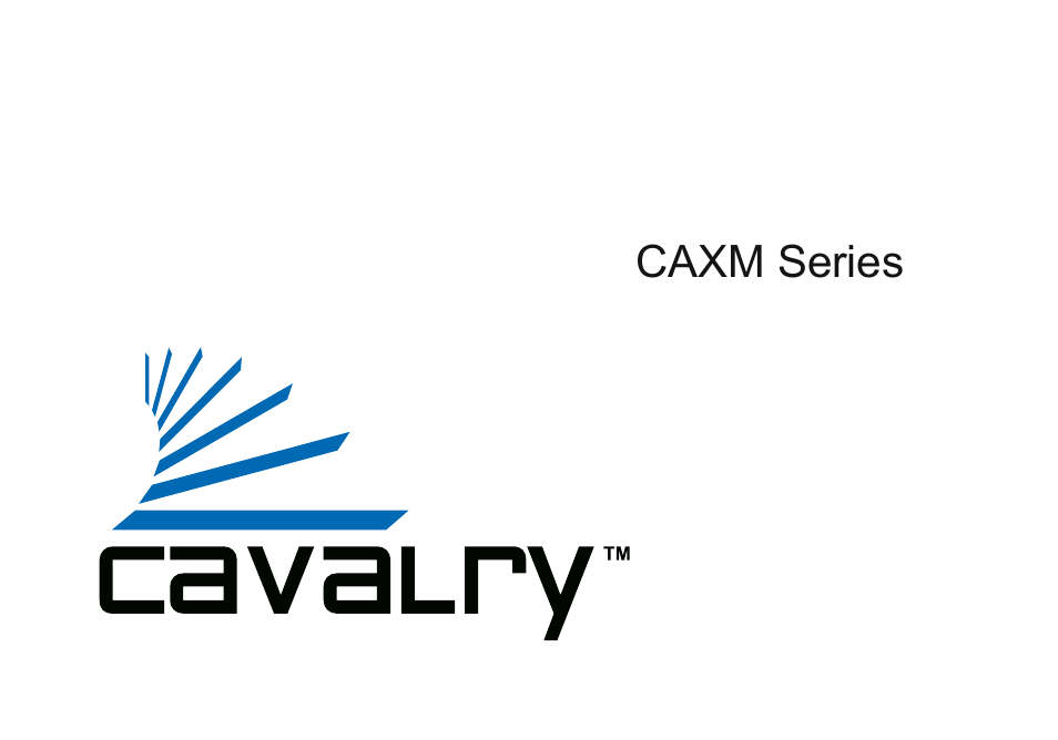 Cavalry Storage CAXM User Manual | 16 pages