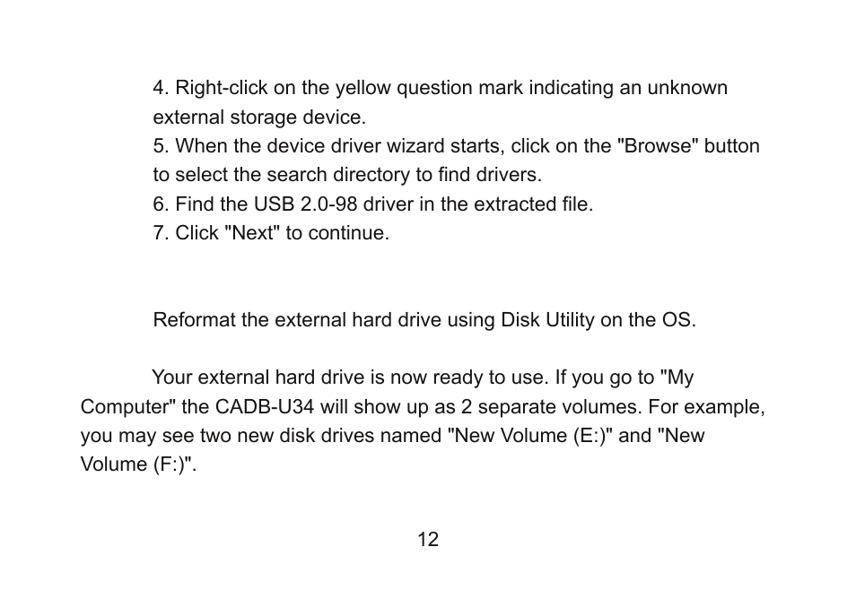 Cavalry Storage CADB-U34 User Manual | Page 12 / 20
