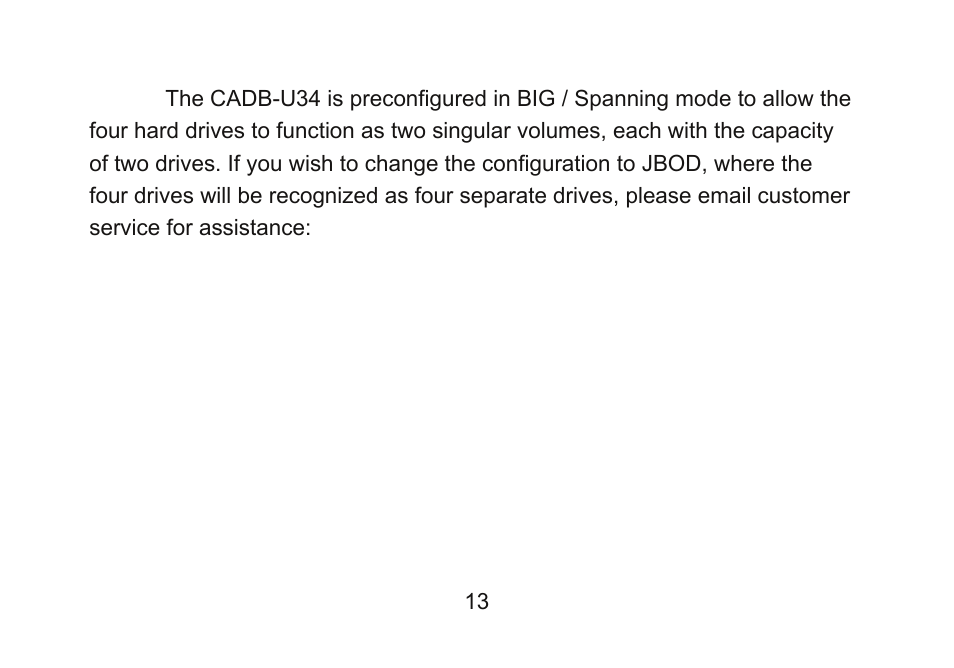 Cavalry Storage CADB-U34 User Manual | Page 13 / 20