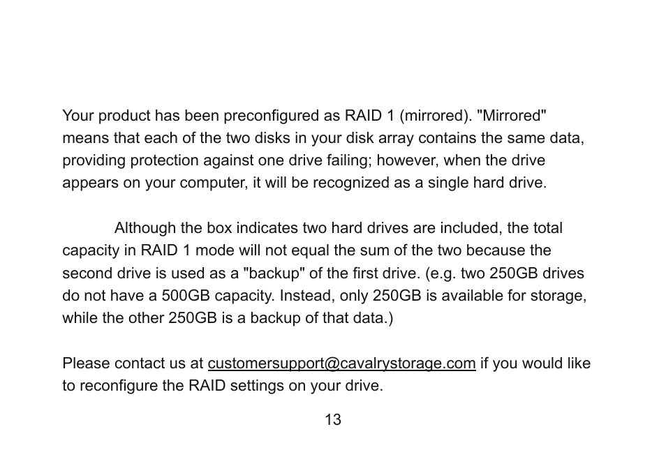 Cavalry Storage CADA-C32A User Manual | Page 13 / 18