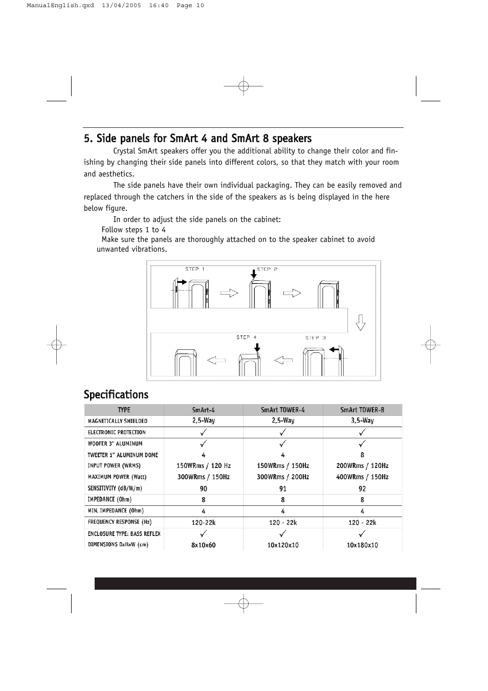 Crystal Audiovideo SmArt User Manual | Page 10 / 12