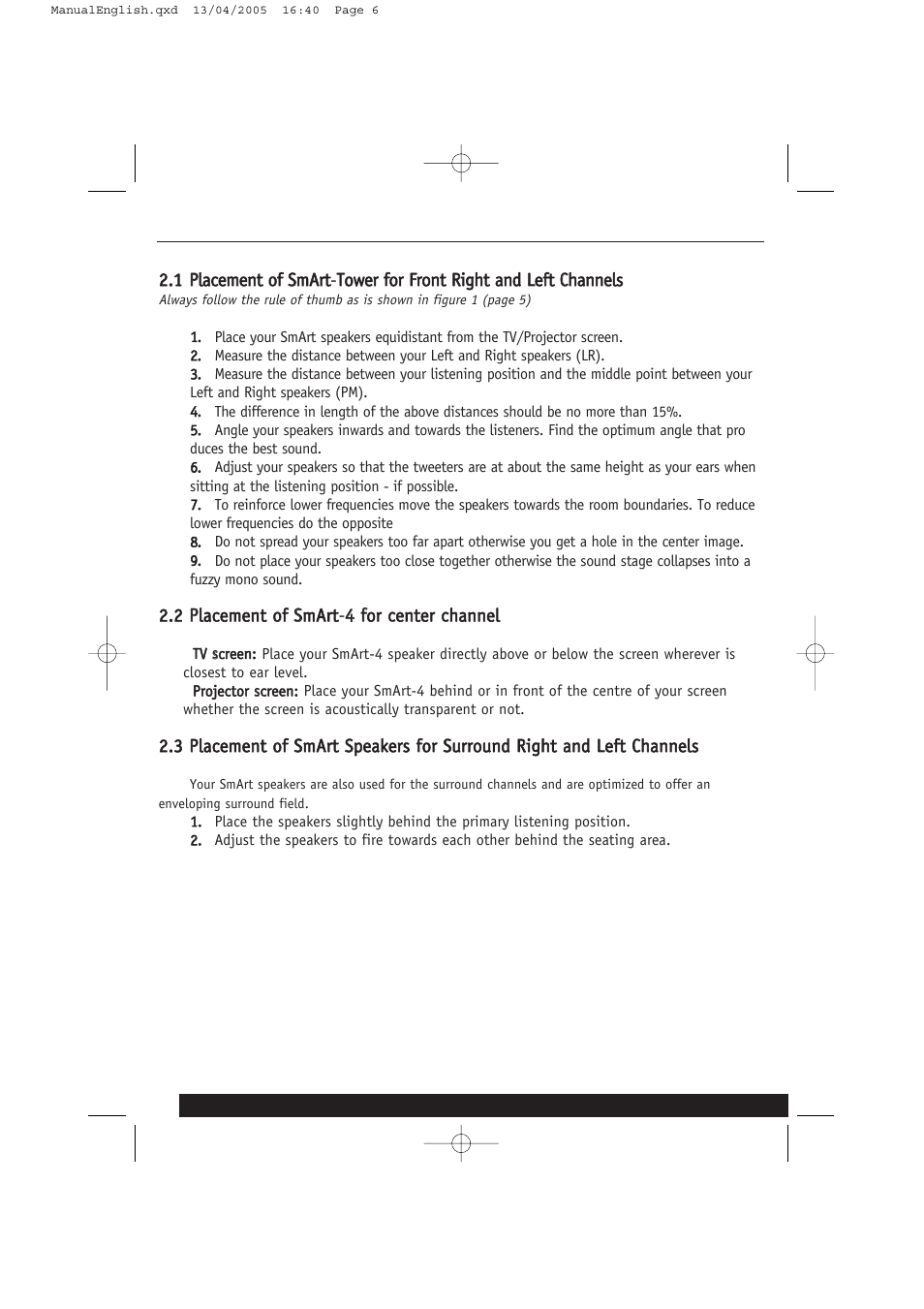 Crystal Audiovideo SmArt User Manual | Page 6 / 12