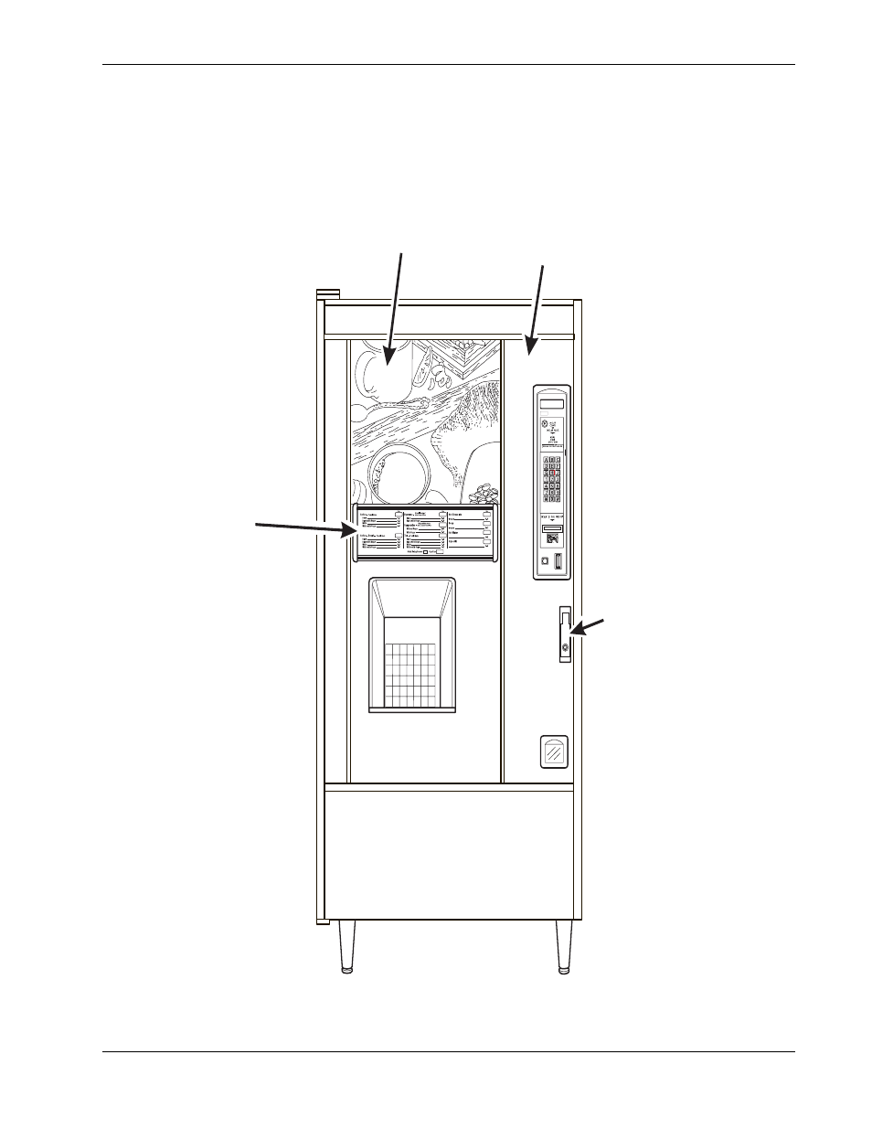 Major parts, Front of merchandiser | CMS Products 674 User Manual | Page 9 / 118