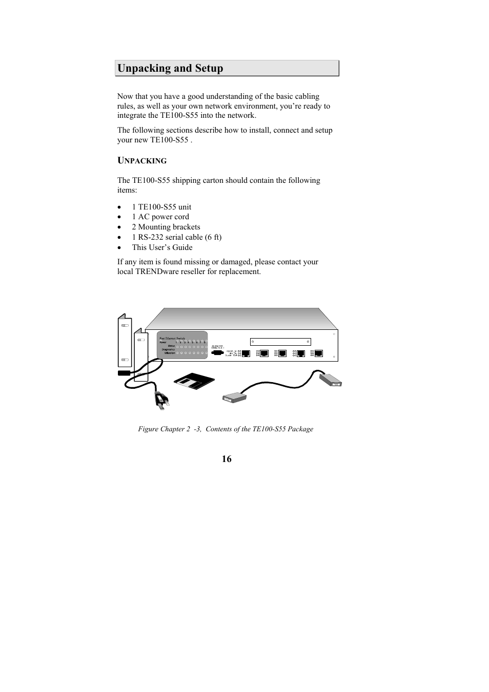 Unpacking and setup | Cables to Go TE100-S55 User Manual | Page 16 / 57