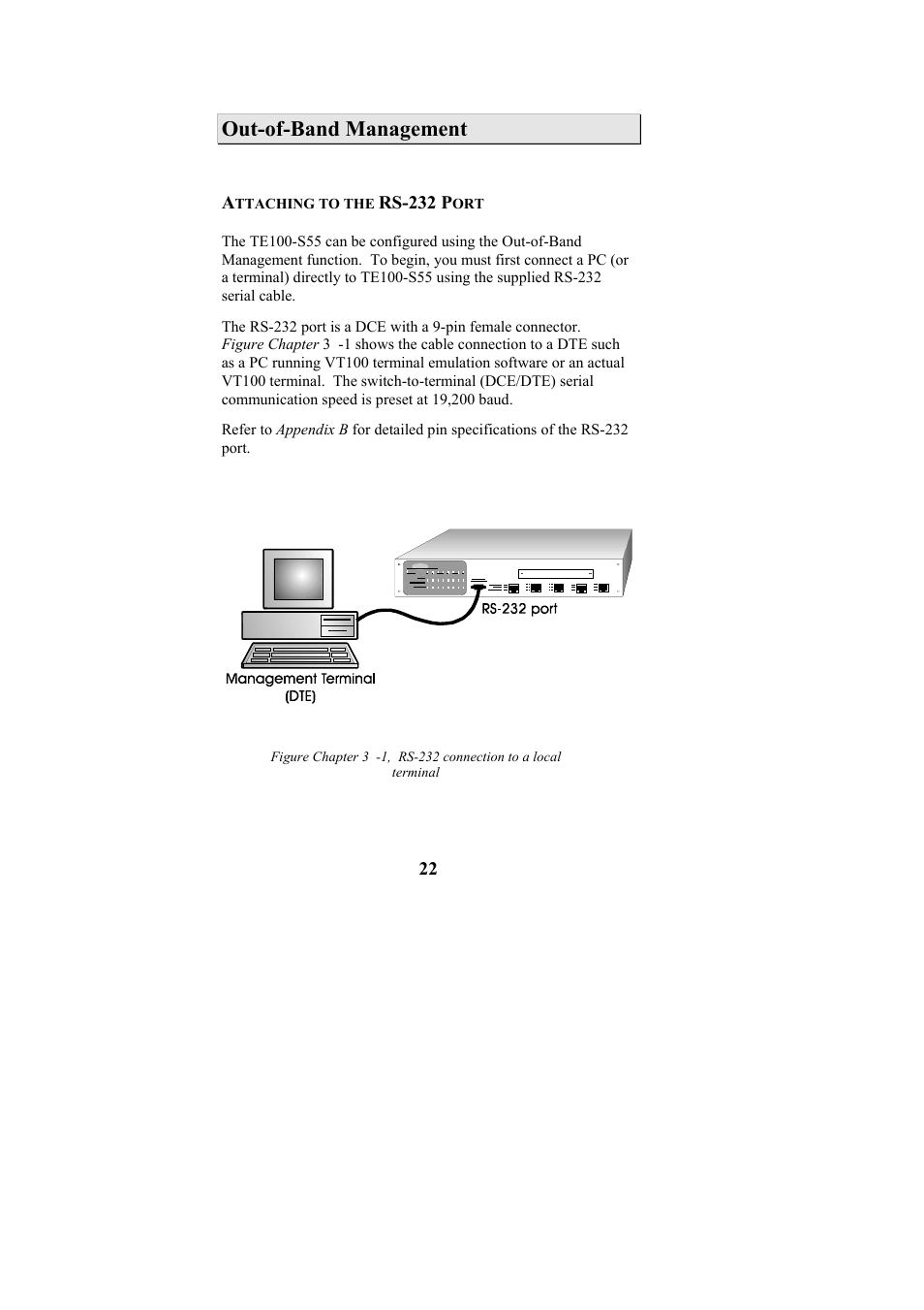 Out-of-band management | Cables to Go TE100-S55 User Manual | Page 22 / 57
