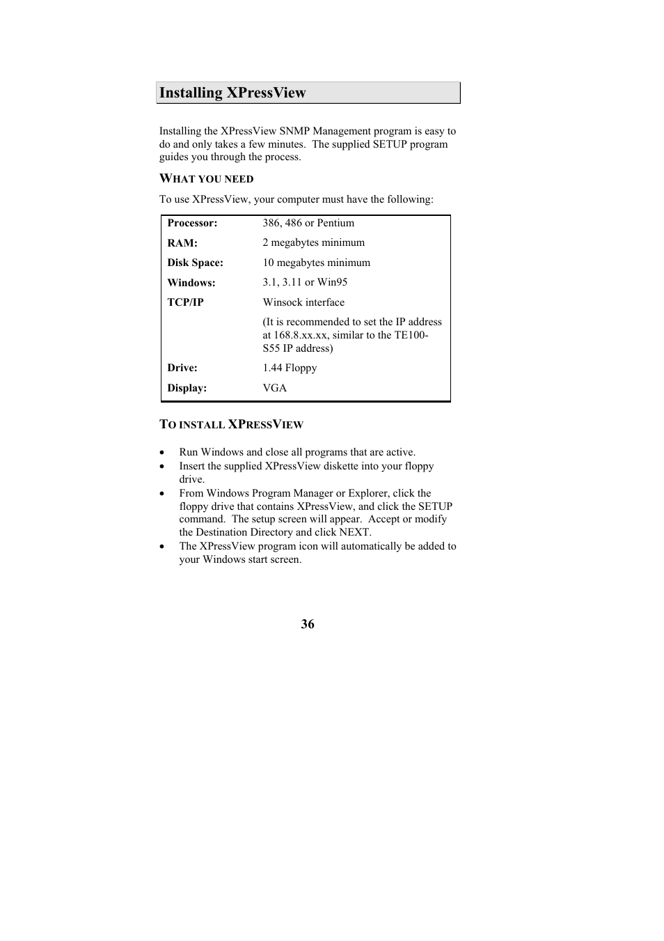 Installing xpressview | Cables to Go TE100-S55 User Manual | Page 36 / 57