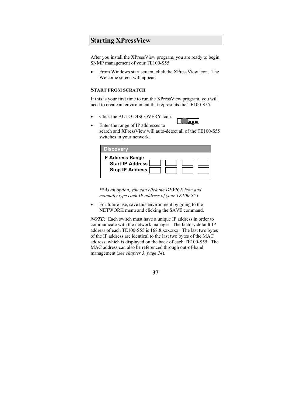 Starting xpressview | Cables to Go TE100-S55 User Manual | Page 37 / 57