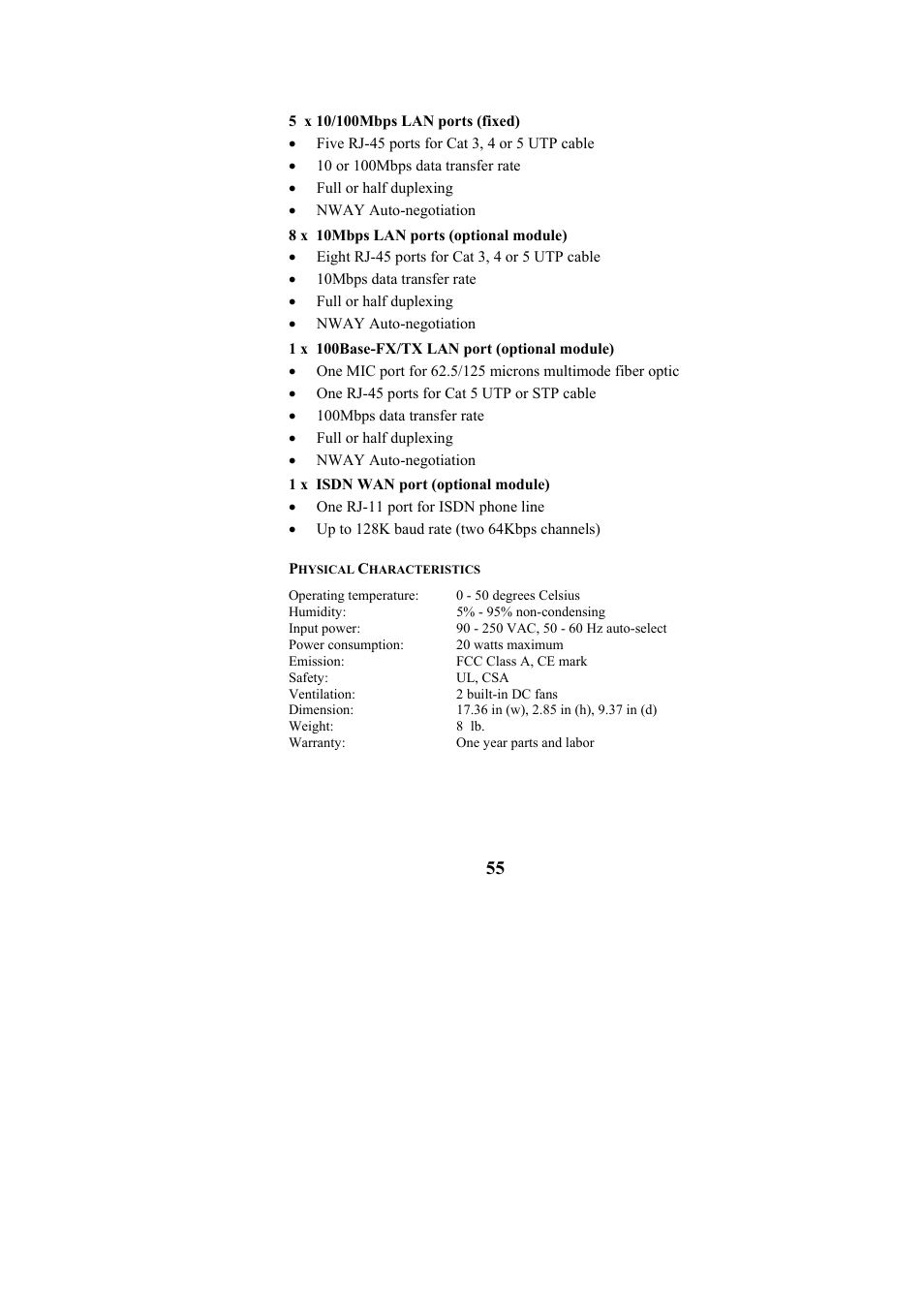 Cables to Go TE100-S55 User Manual | Page 55 / 57