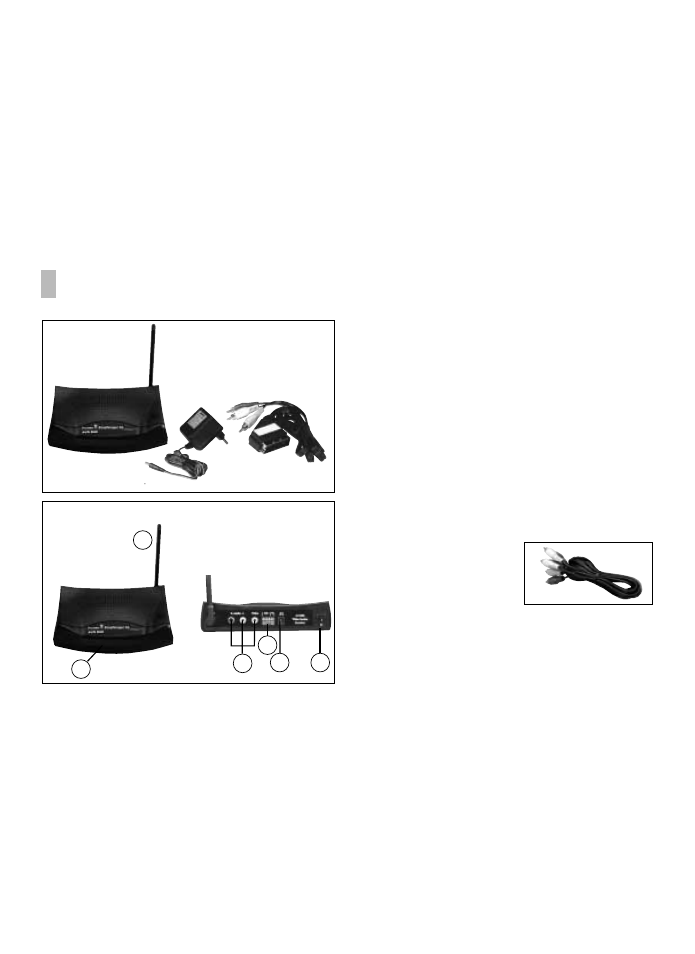 Avs 840 power receiver, Items included, Control elements | Cables to Go AVS815 User Manual | Page 8 / 19