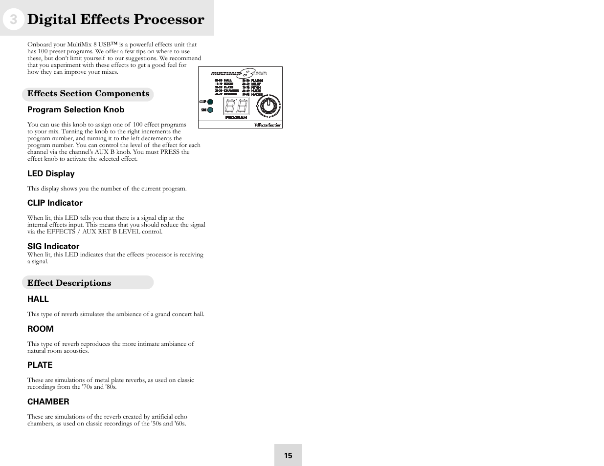 Digital effects processor | Cables to Go 8 User Manual | Page 17 / 34