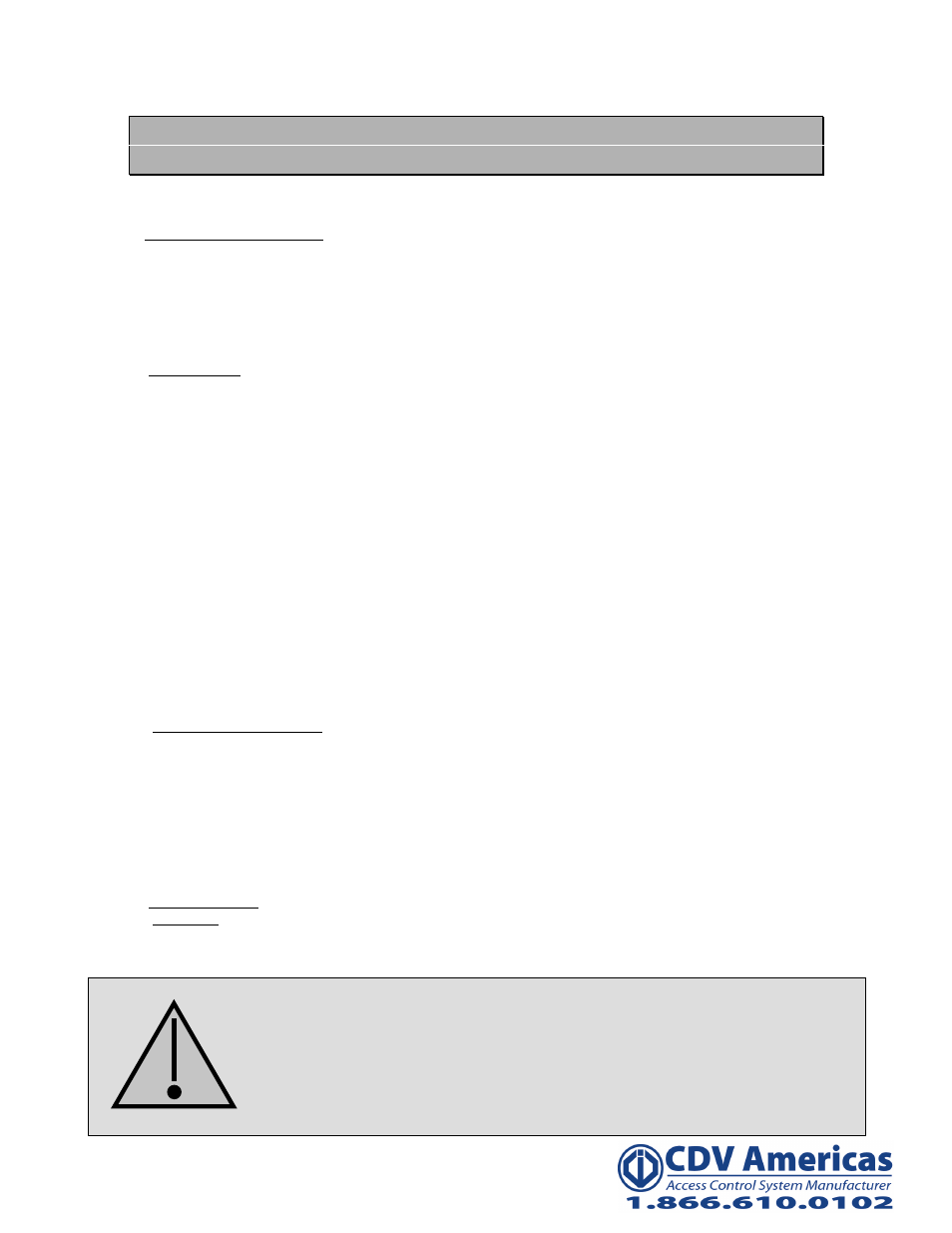 Promi 1000 user manual | CDVI PROMI 1000 User Manual | Page 2 / 23