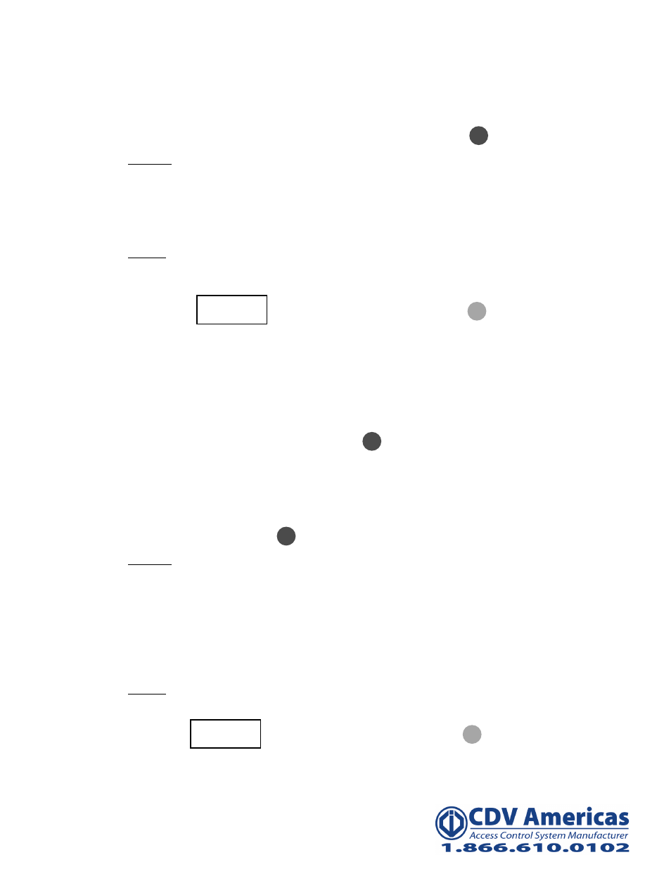 CDVI PROMI 1000 User Manual | Page 9 / 23