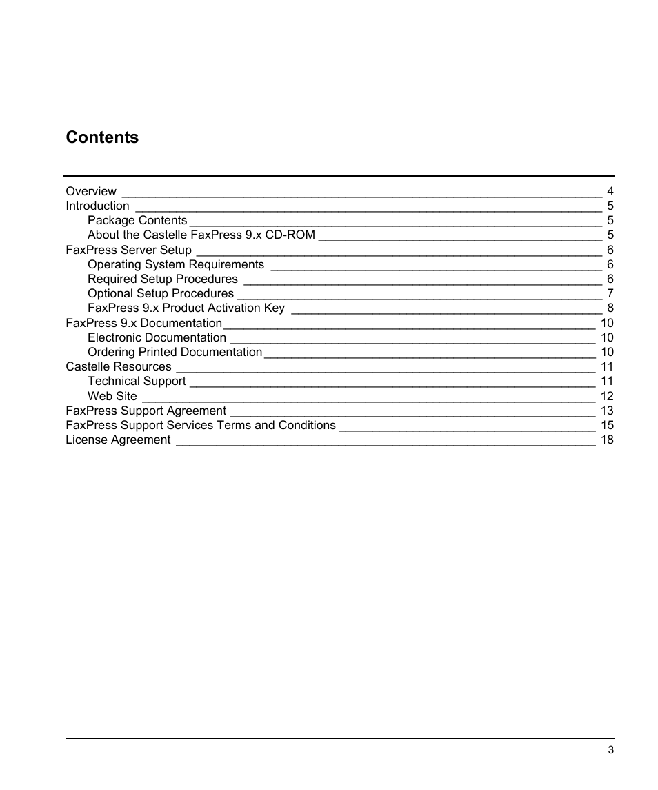 Castelle FaxPress User Manual | Page 4 / 24