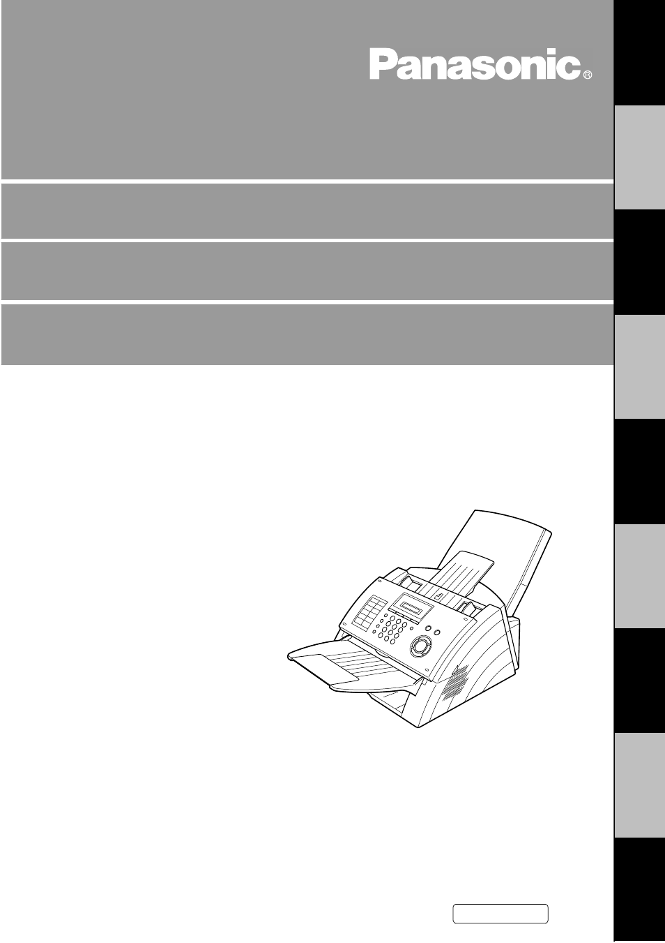 Panasonic UF-490 User Manual | 121 pages