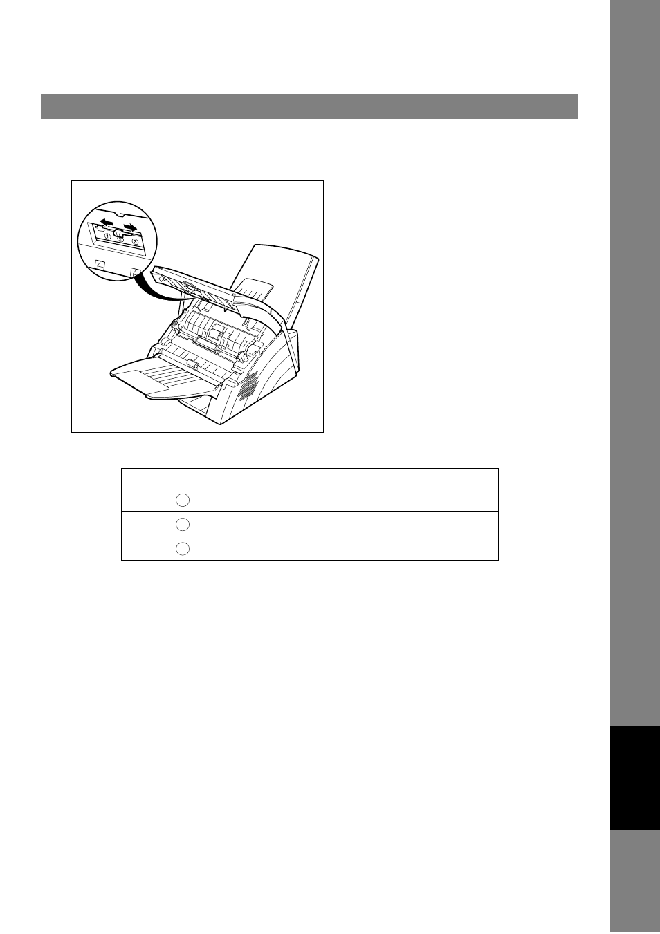 Adjusting the automatic document feeder (adf), Troubleshooting | Panasonic UF-490 User Manual | Page 107 / 121