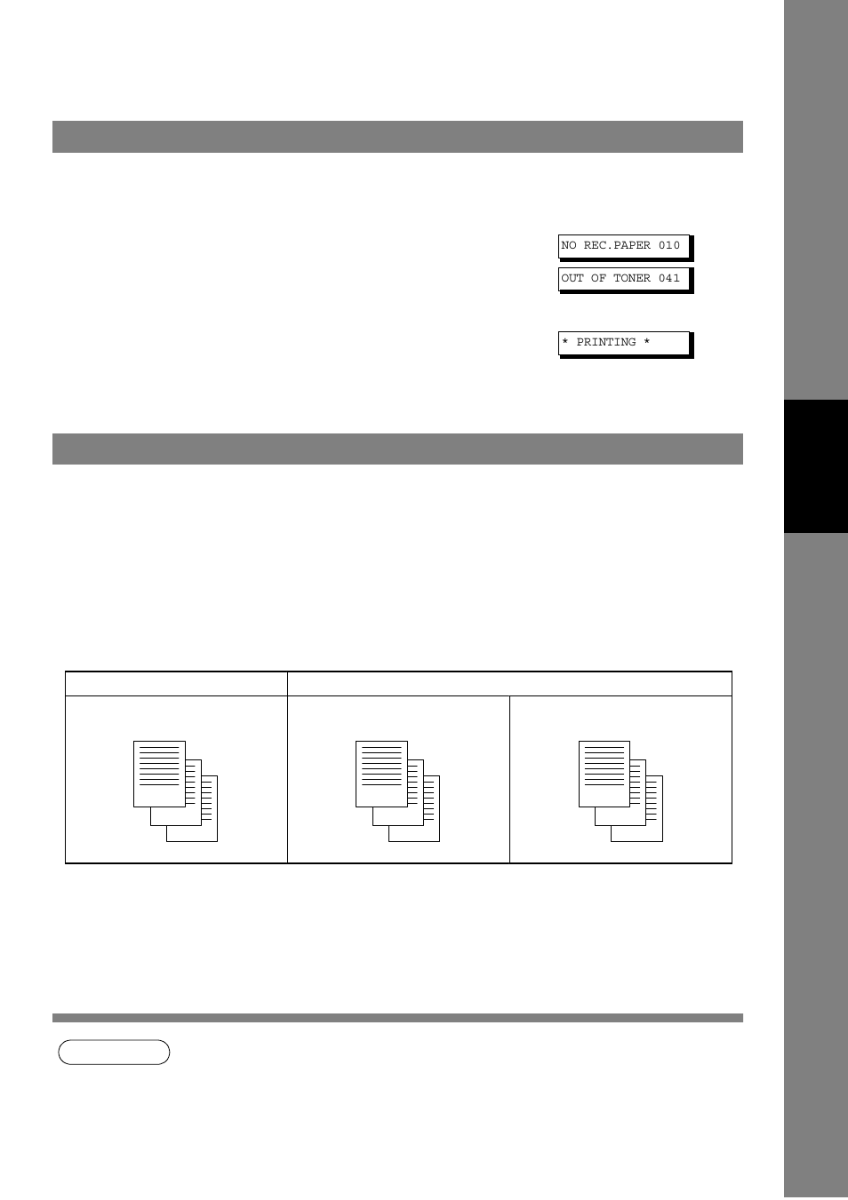 Substitute memory reception, Print collation mode, Receiving documents | Panasonic UF-490 User Manual | Page 65 / 121