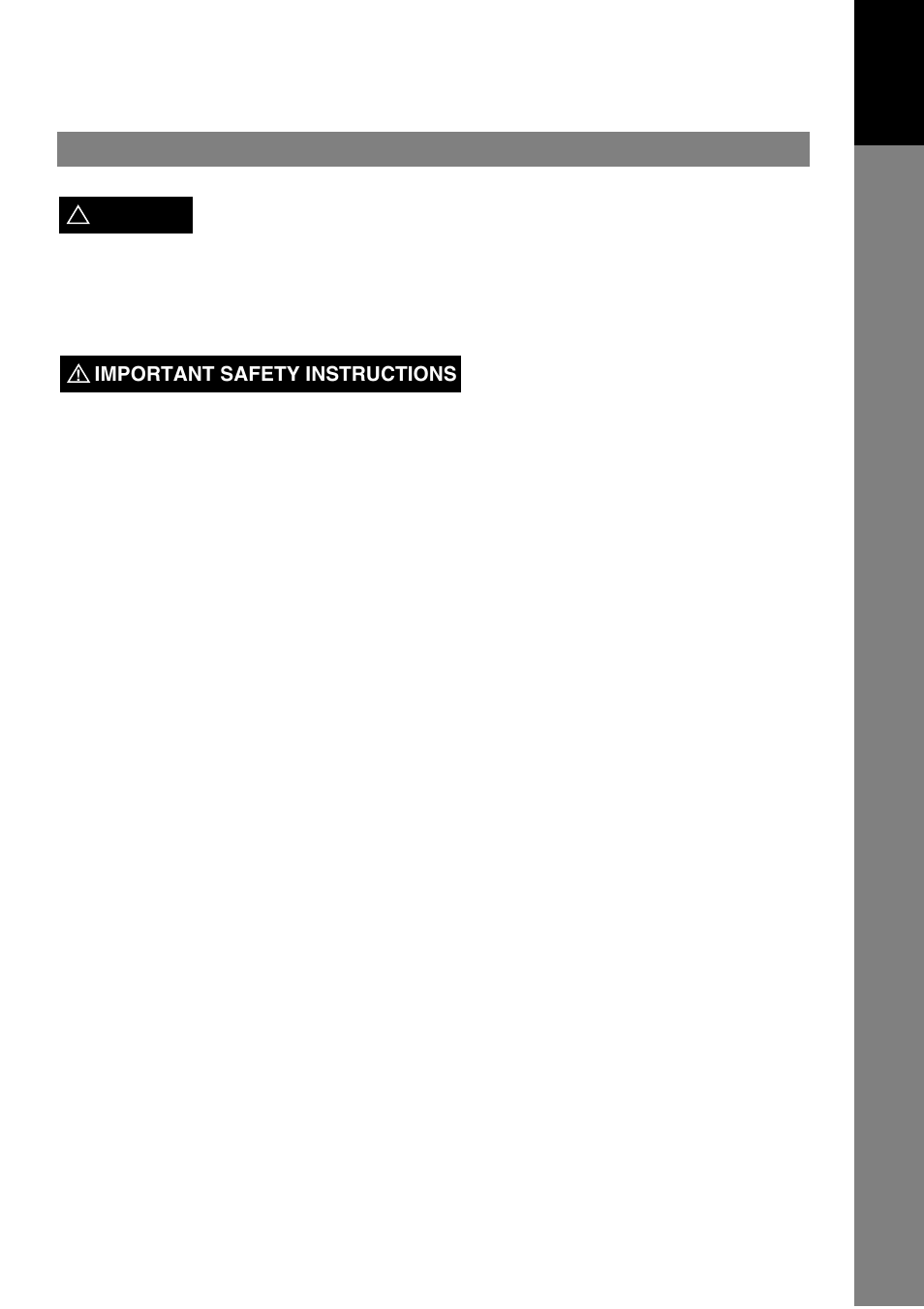 Safety information | Panasonic UF-490 User Manual | Page 7 / 121