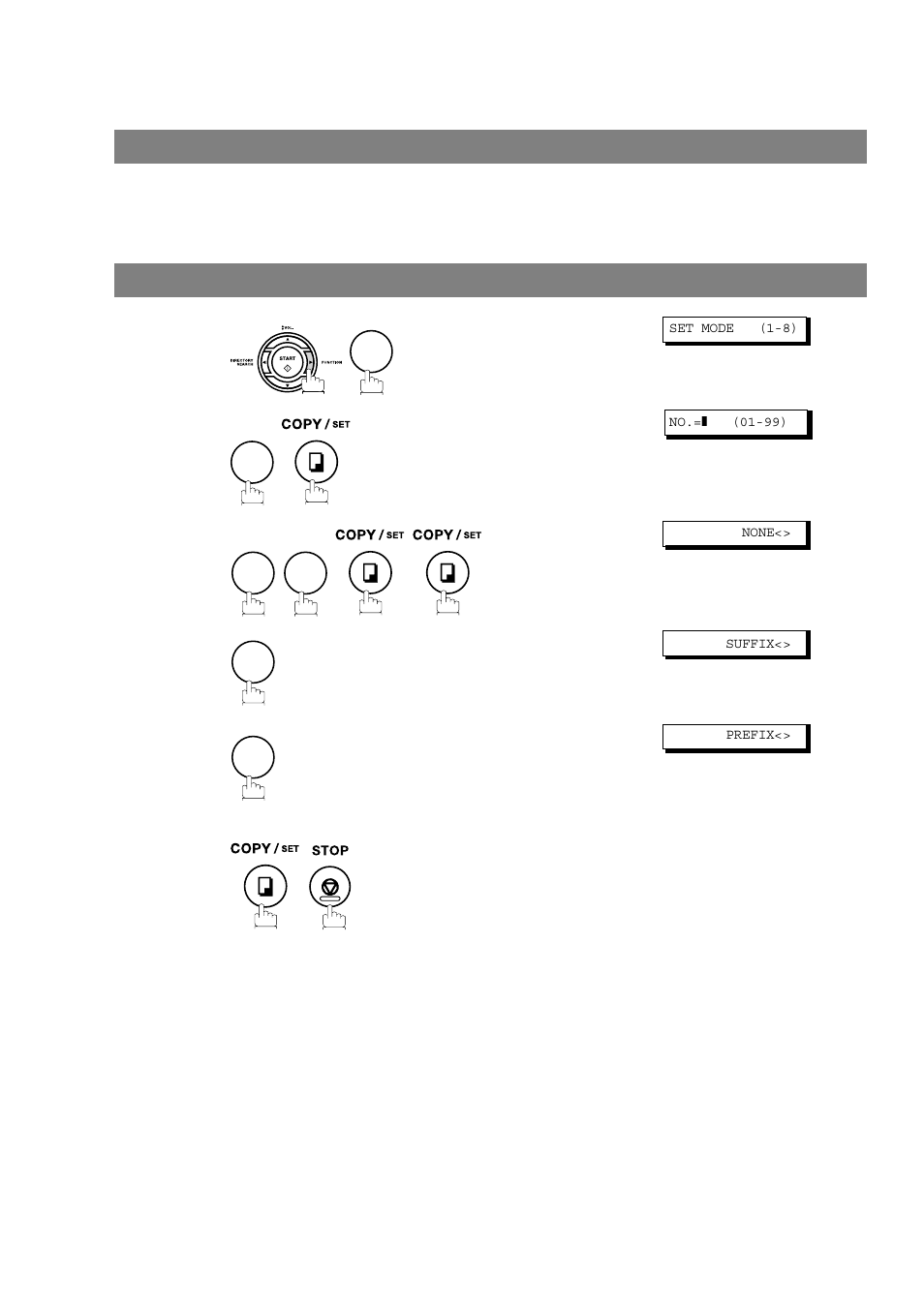 Pin code access, General description, Selecting the access method (prefix or suffix) | Panasonic UF-490 User Manual | Page 78 / 121
