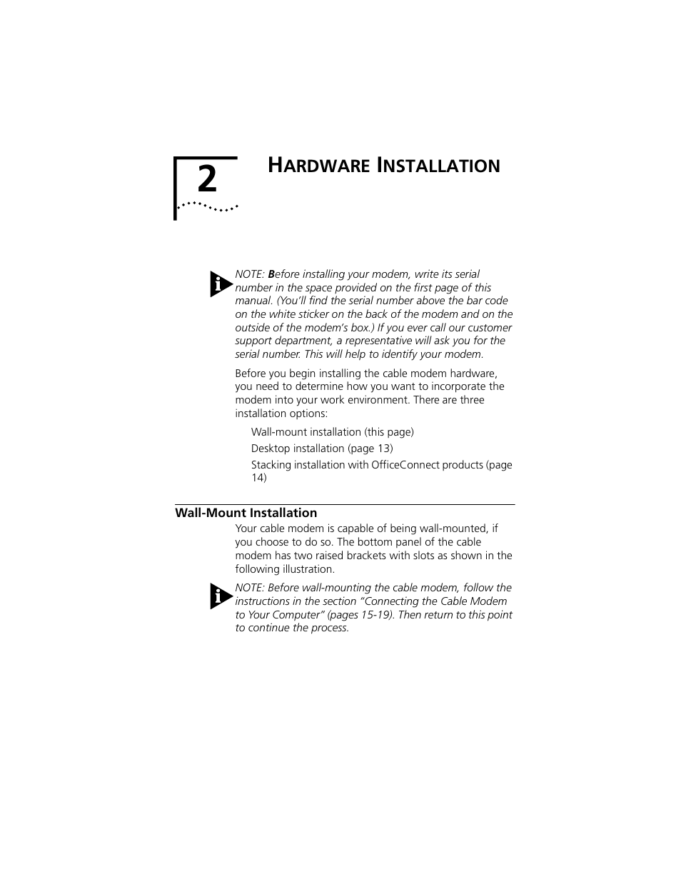 Ardware, Nstallation | 3Com TMX 10031161 User Manual | Page 17 / 56