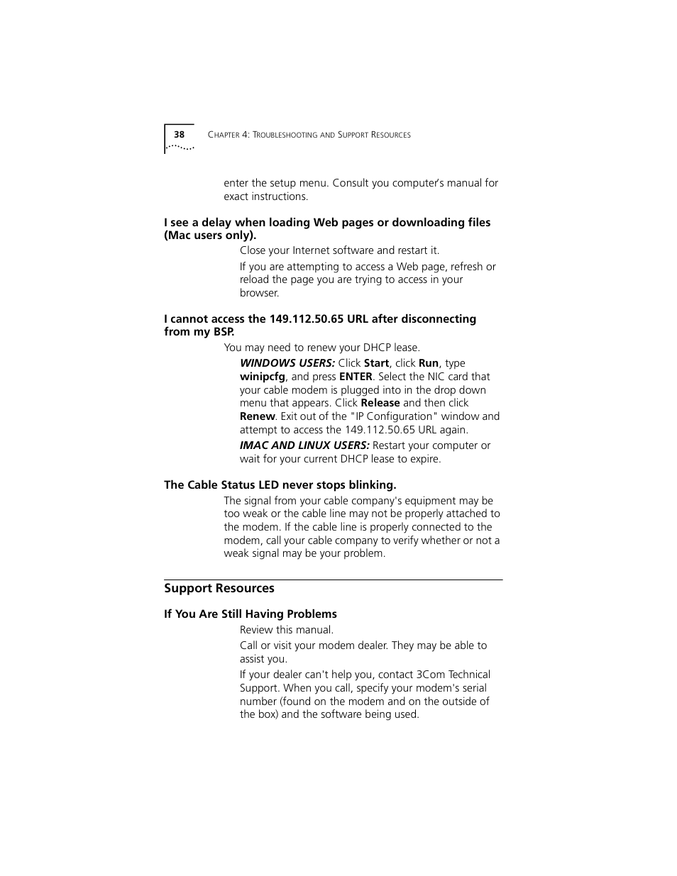 Support resources | 3Com TMX 10031161 User Manual | Page 44 / 56