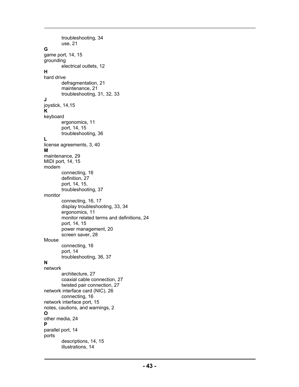 Computer Tech Link Vector User Manual | Page 43 / 44