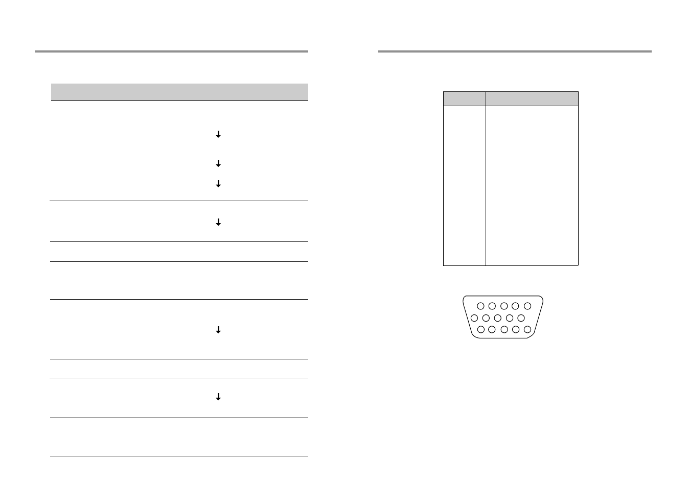 Description for d-sub connector, Troubleshooting | Computer Tech Link 910TF User Manual | Page 8 / 8