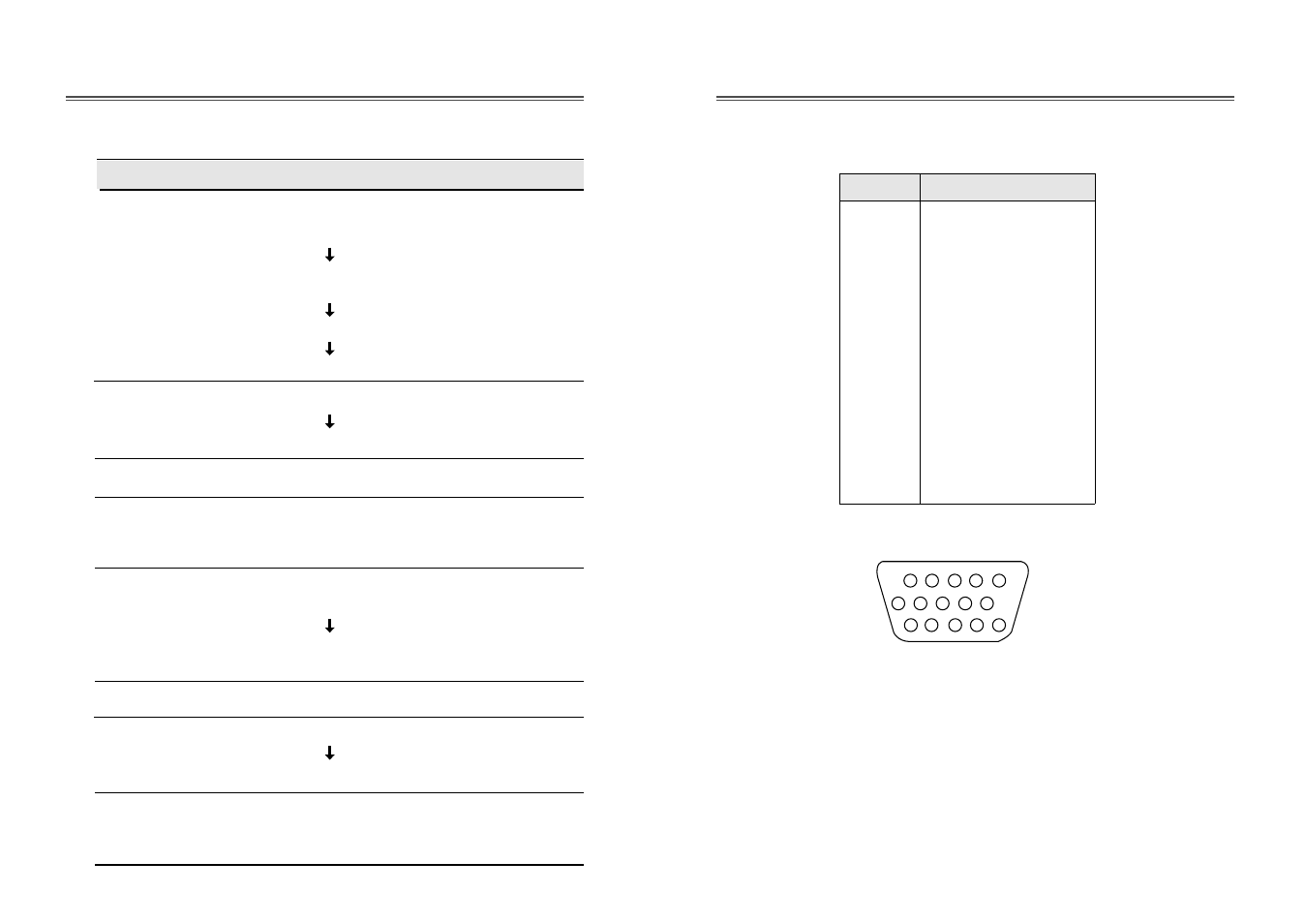 Description for d-sub connector, Troubleshooting | Computer Tech Link 7cln User Manual | Page 10 / 10