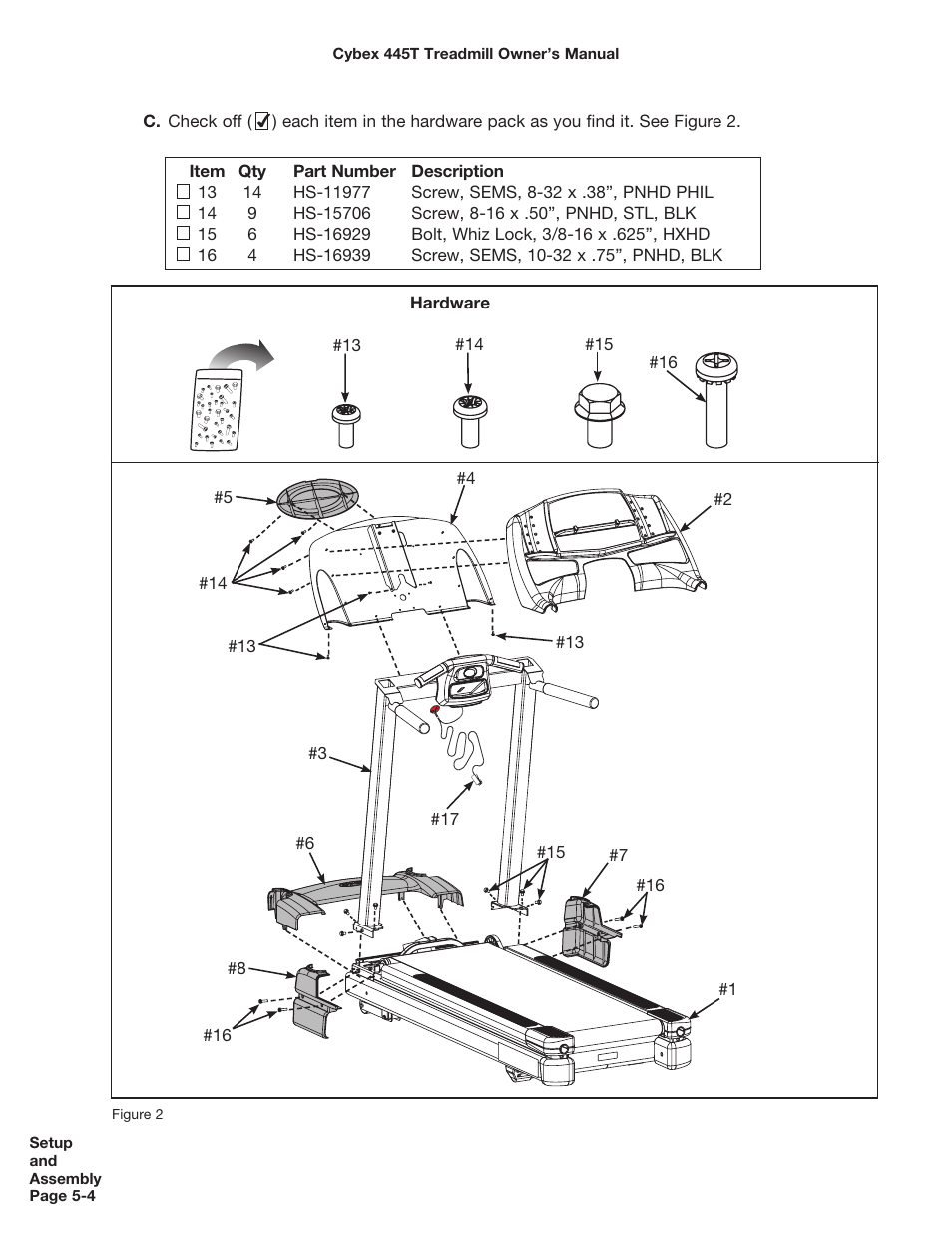 Cybex CX-445T User Manual | Page 51 / 67