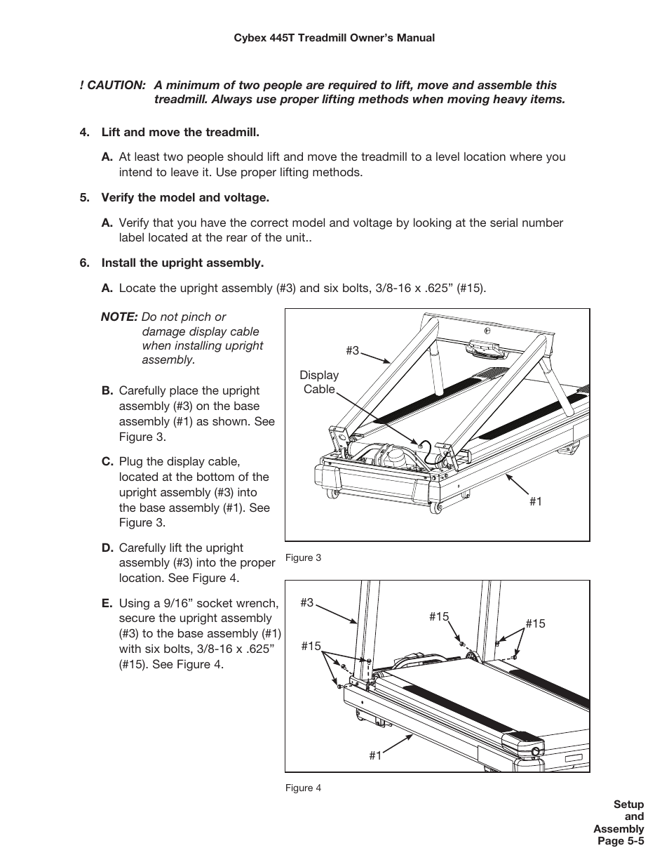 Cybex CX-445T User Manual | Page 52 / 67