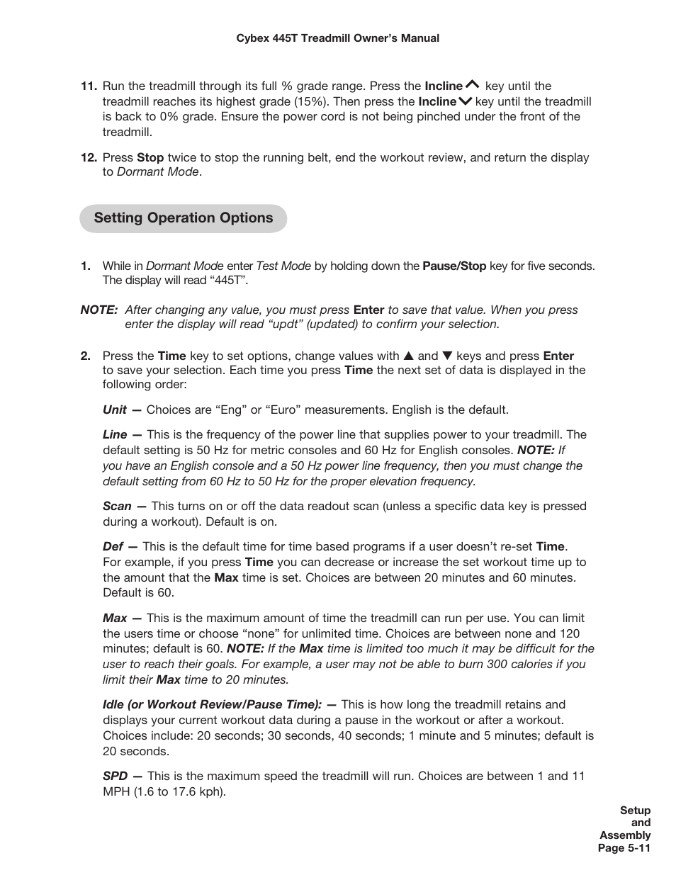 Cybex CX-445T User Manual | Page 58 / 67