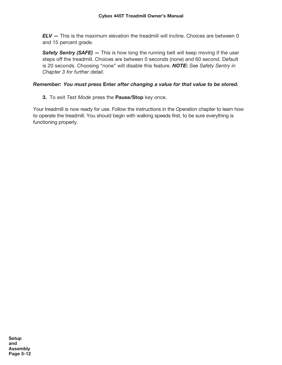 Cybex CX-445T User Manual | Page 59 / 67