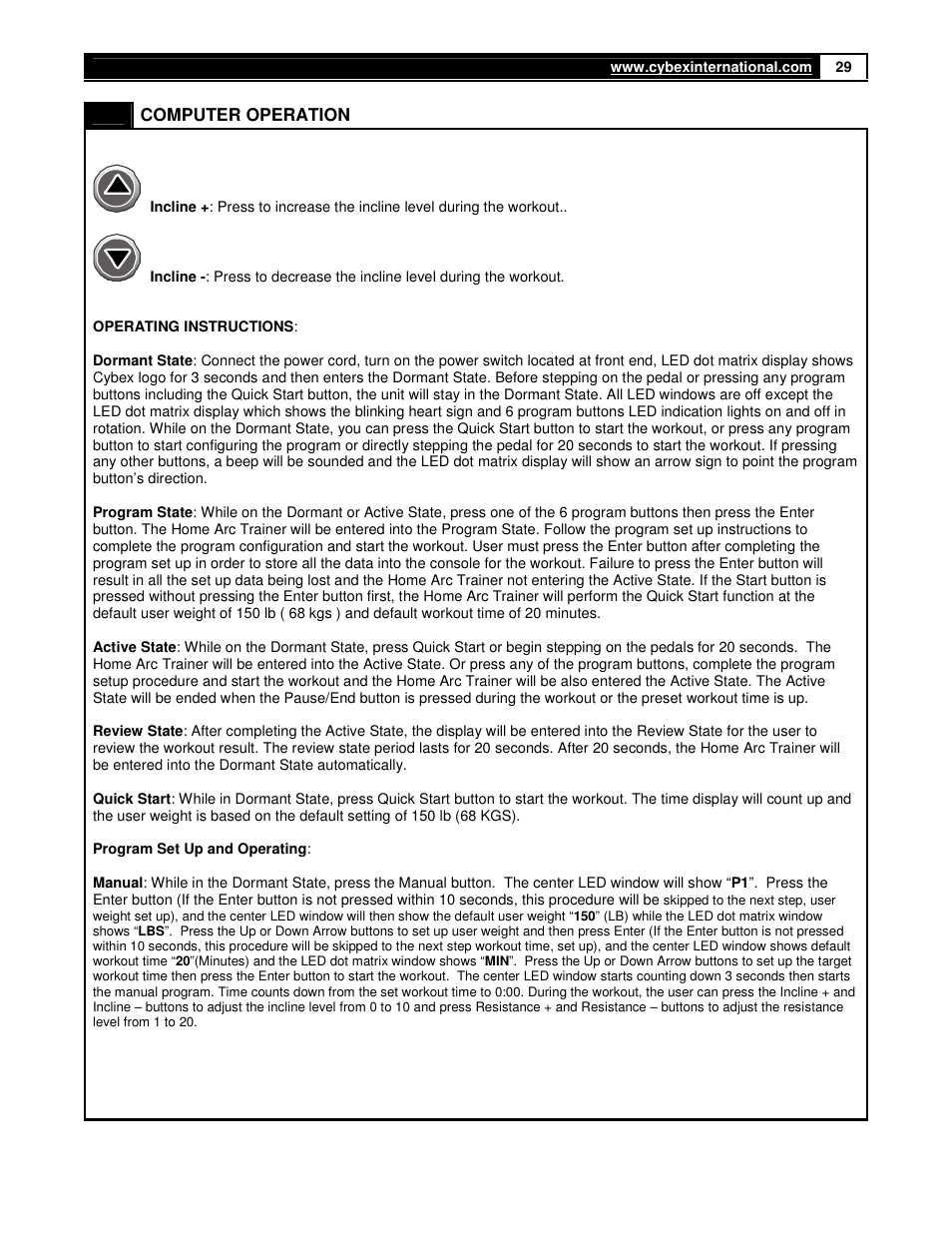 Cybex 350A User Manual | Page 29 / 44