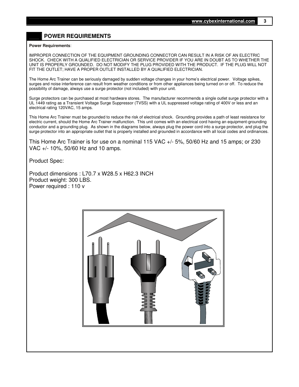 Cybex 350A User Manual | Page 3 / 44