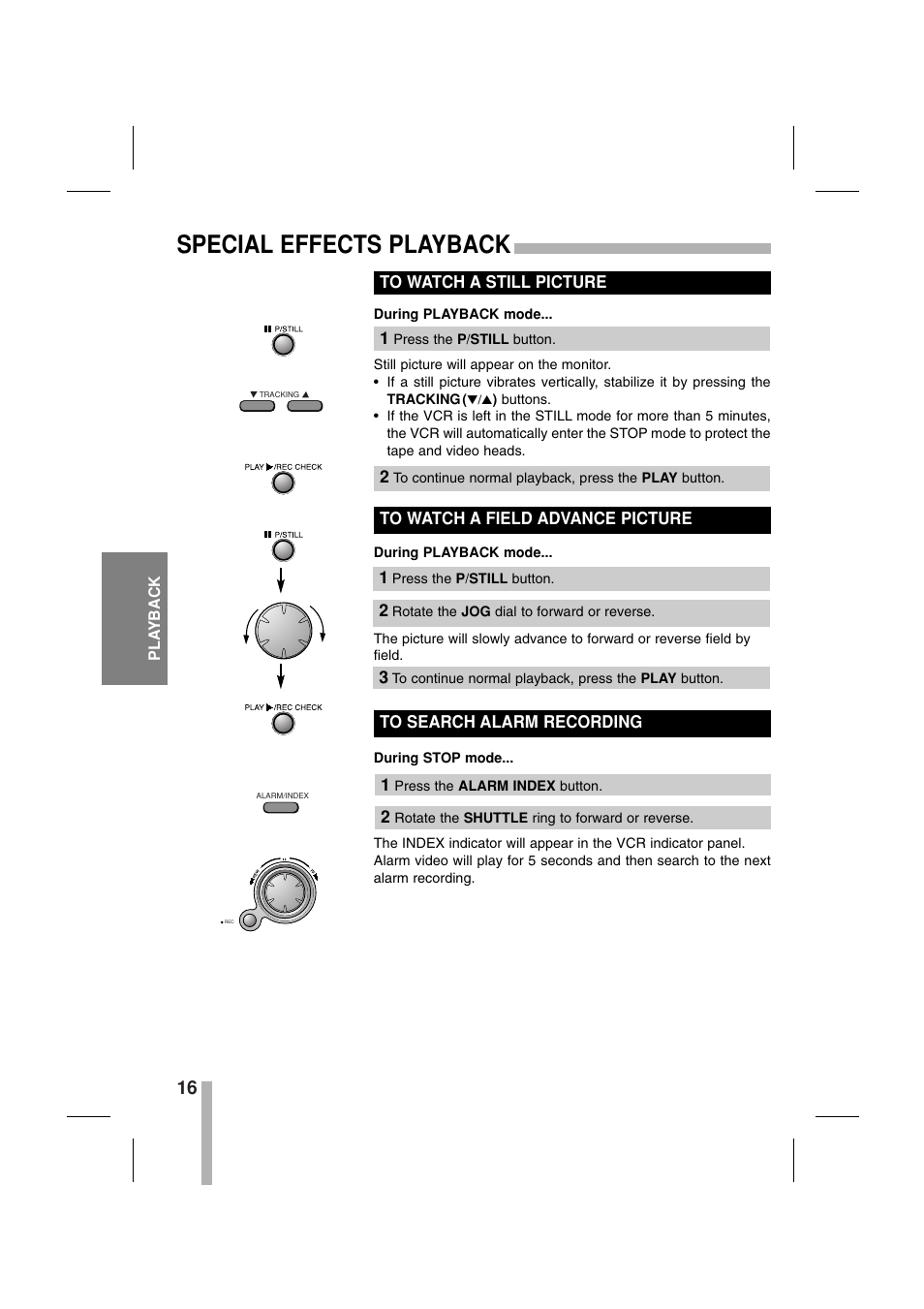 Special effects playback | CBC CTR-030NC-2 User Manual | Page 18 / 33