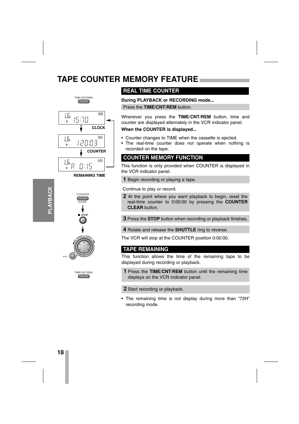 Tape remaining | CBC CTR-030NC-2 User Manual | Page 20 / 33