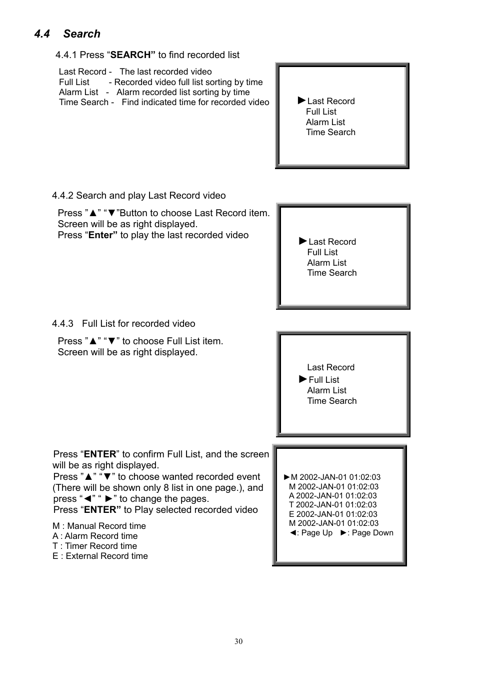 Search, 4 search | CBC V 0.1 User Manual | Page 30 / 35