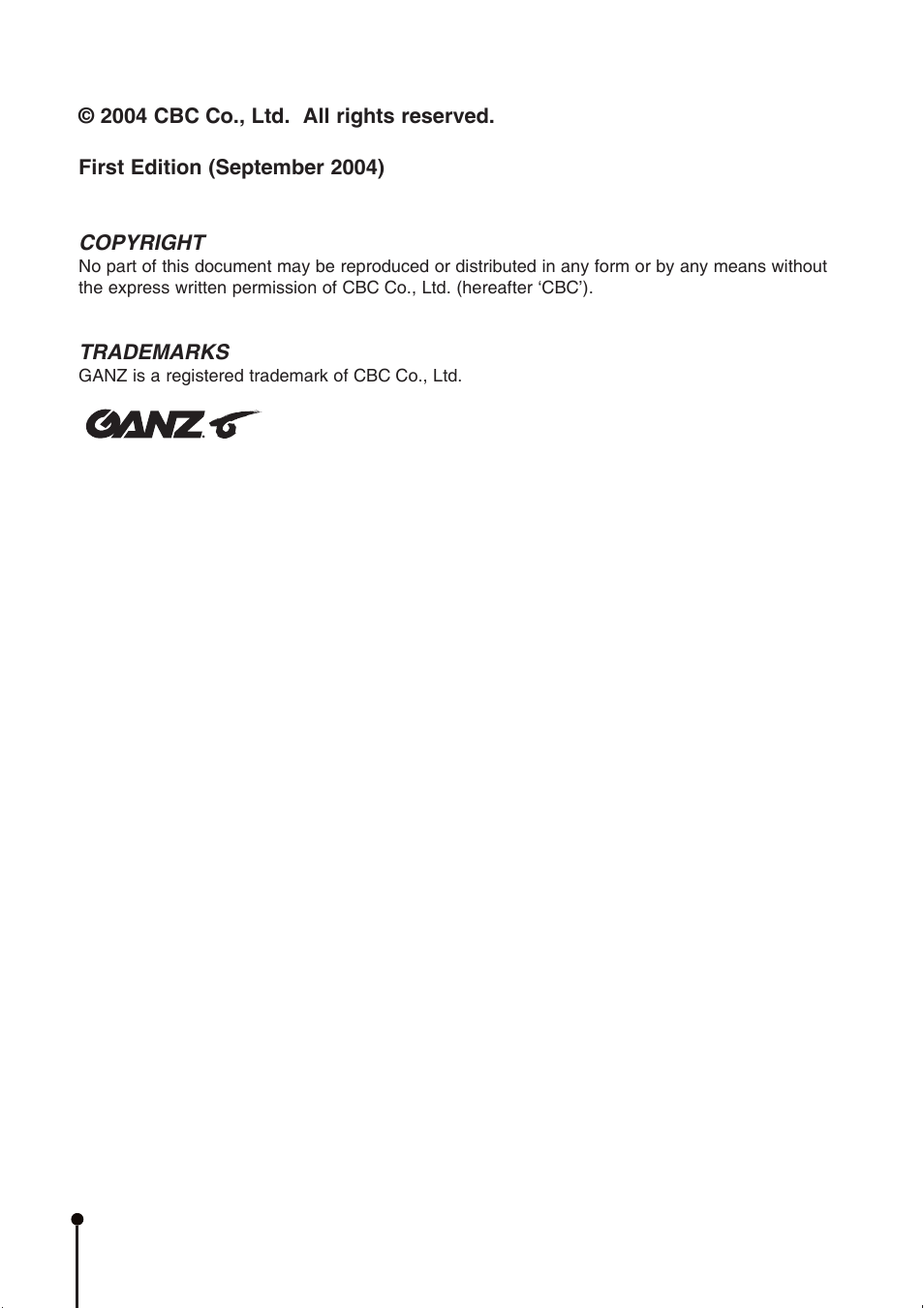 CBC ZR-DH1621NP User Manual | Page 2 / 46