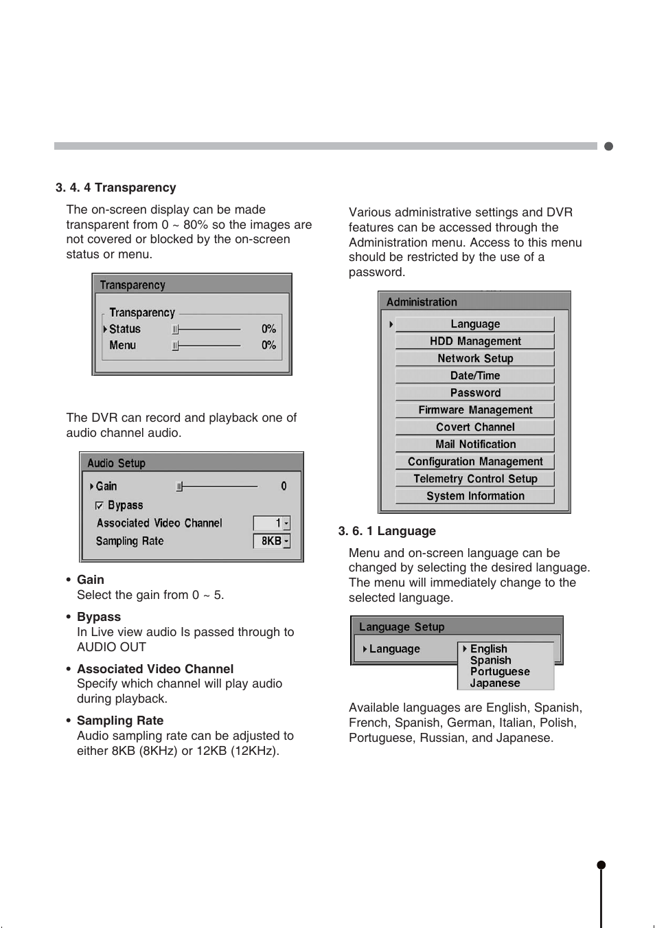 CBC ZR-DH1621NP User Manual | Page 27 / 46