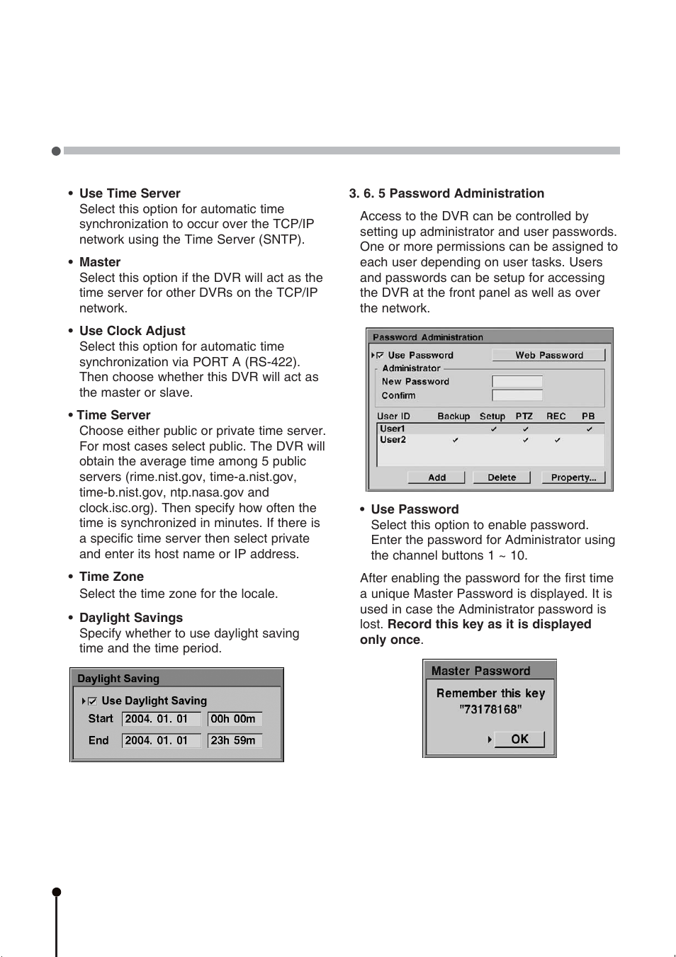 CBC ZR-DH1621NP User Manual | Page 30 / 46