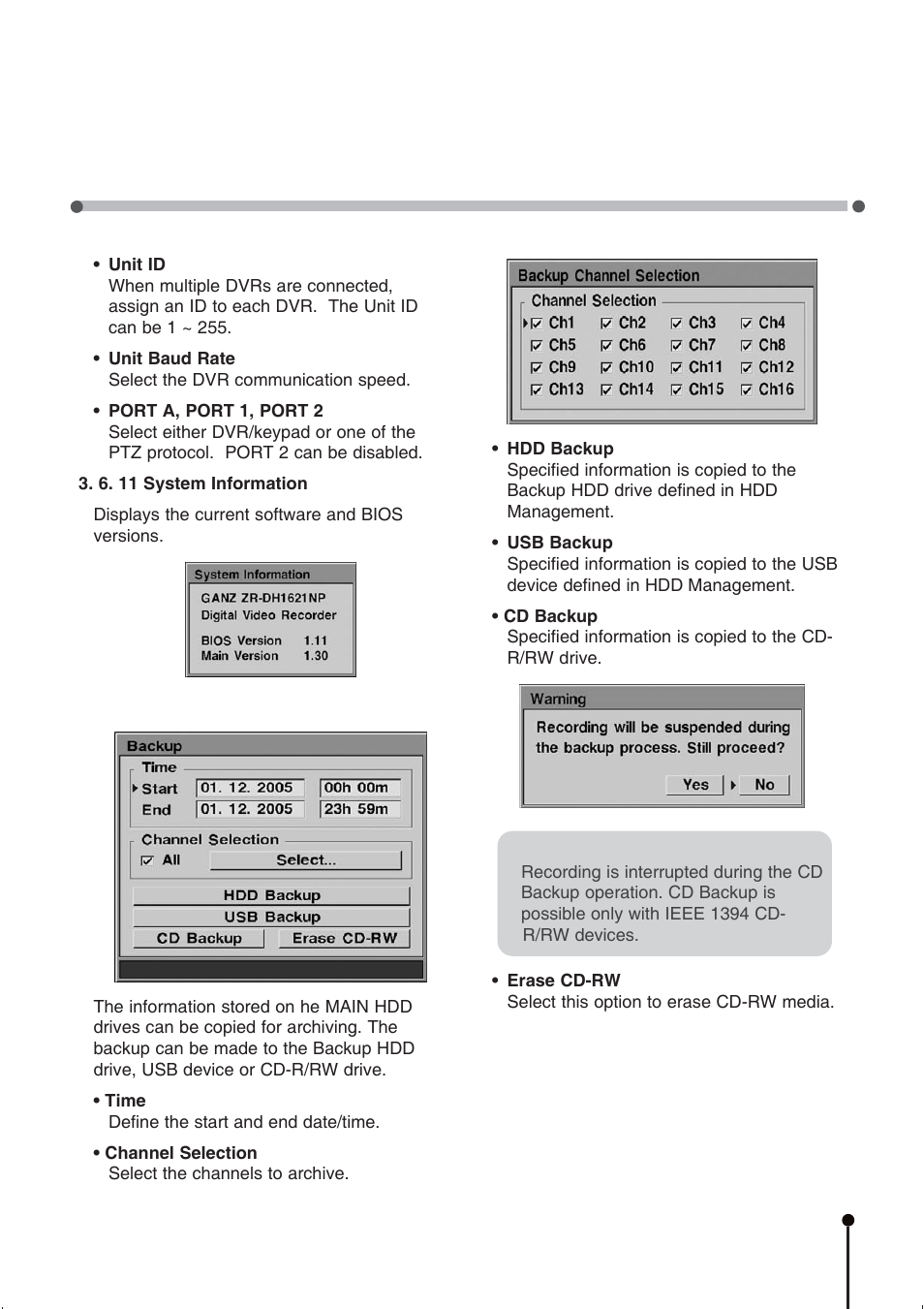 CBC ZR-DH1621NP User Manual | Page 33 / 46