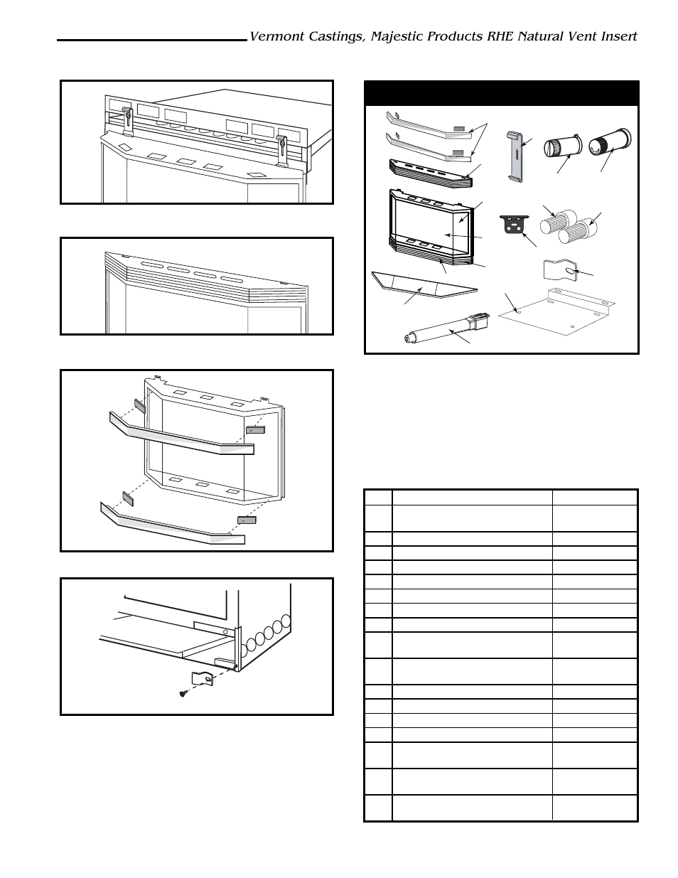 He25btkp replacement parts | Vermont Casting RHE42 User Manual | Page 25 / 38