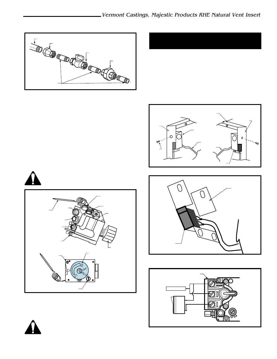 Installation of remote switch for rn/rp gas valves | Vermont Casting RHE42 User Manual | Page 7 / 38