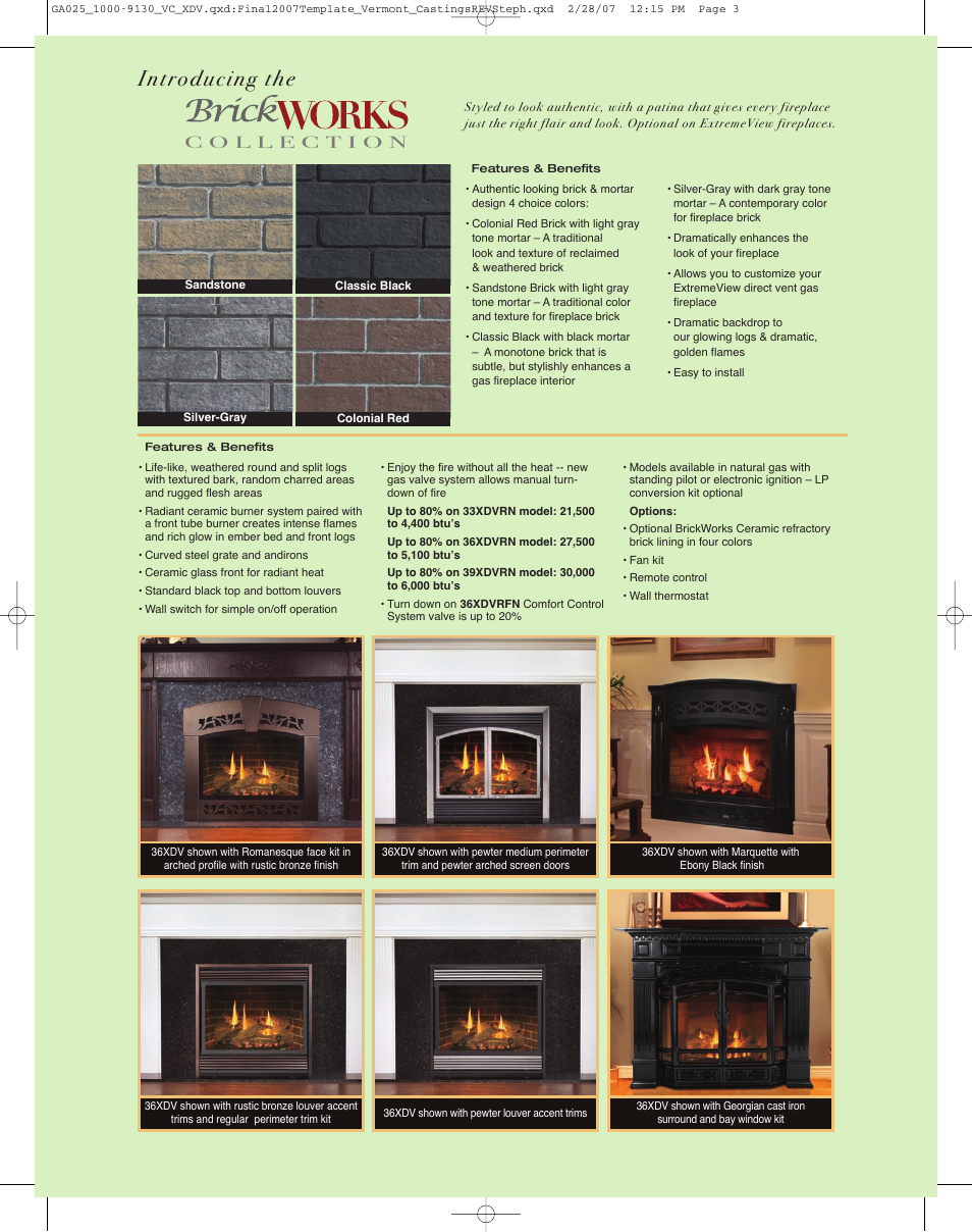 Introducing the | Vermont Casting ExtremeView Series User Manual | Page 3 / 4