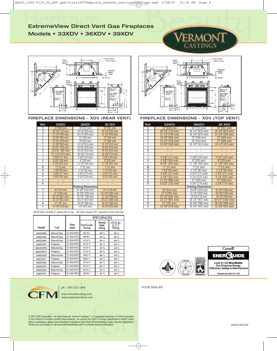 Vermont Casting ExtremeView Series User Manual | Page 4 / 4