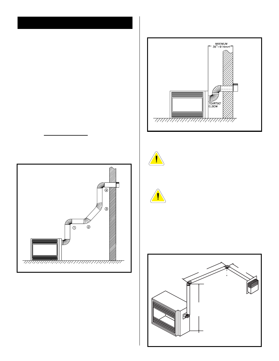 Vertical sidewall applications | Vermont Casting DVRSR User Manual | Page 11 / 35