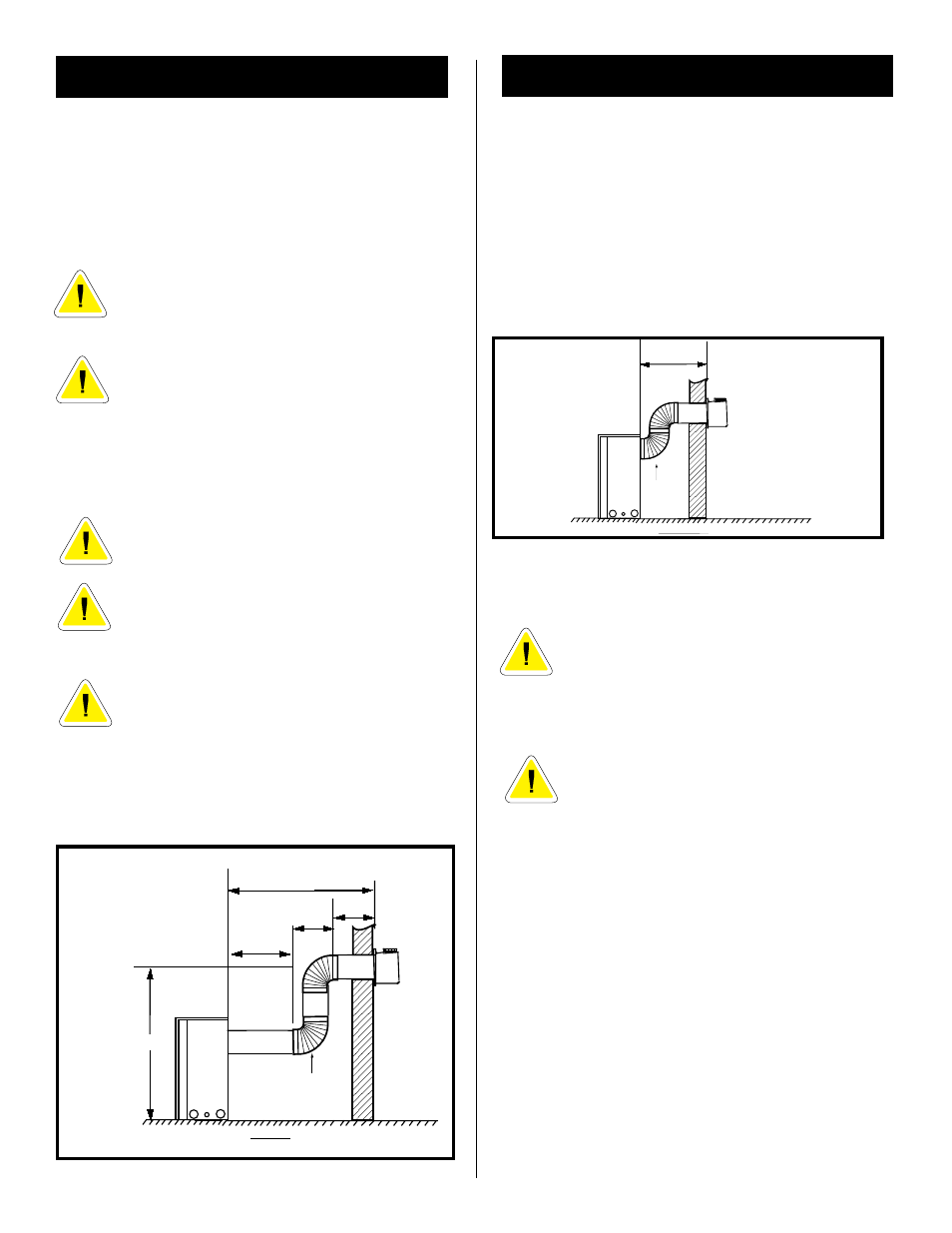 Vertical sidewall installations, Vertical sidewall applications | Vermont Casting DVRSR User Manual | Page 20 / 35