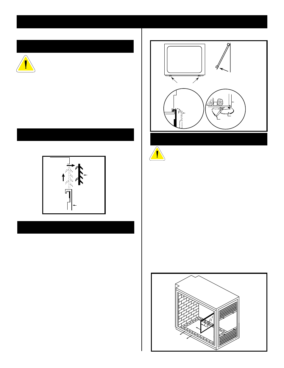 Operating instructions, Side glass removal, General glass information | Louvre removal front glass removal | Vermont Casting DVRSR User Manual | Page 27 / 35