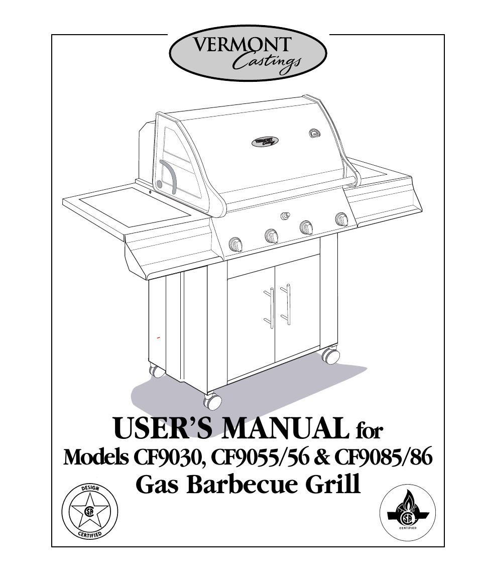 Vermont Casting CF9055 User Manual | 31 pages